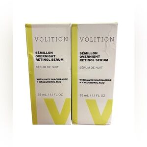 NWT 2 Volition semillon overnight retinol serum 1.1 fl oz